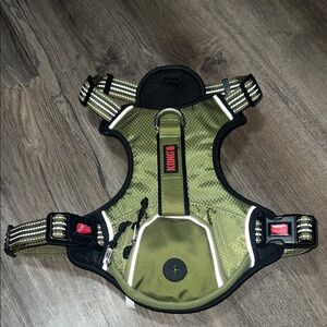 Kong Green Dog Harness with Reflective Straps